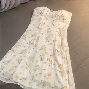 AEO yellow floral dress